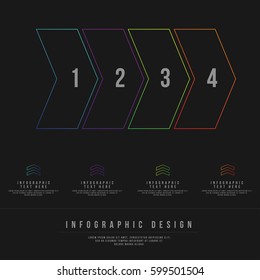 Minimal Style Vector infographic template. Business concept for content, diagram, flowchart, steps, parts, timeline infographics, workflow layout, chart