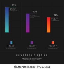 Minimal Style Vector infographic template. Business concept for content, diagram, flowchart, steps, parts, timeline infographics, workflow layout, chart