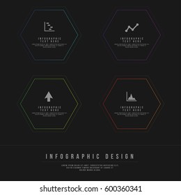 Minimal Style Vector infographic template. Business concept for content, diagram, flowchart, steps, parts, timeline infographics, workflow layout, chart