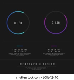 Minimal Style Vector infographic template. Business concept for content, diagram, flowchart, steps, parts, timeline infographics, workflow layout, chart