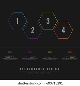 Minimal Style Vector infographic template. Business concept for content, diagram, flowchart, steps, parts, timeline infographics, workflow layout, chart