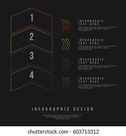 Minimal Style Vector infographic template. Business concept for content, diagram, flowchart, steps, parts, timeline infographics, workflow layout, chart