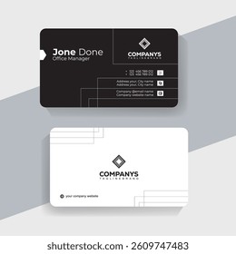 Minimal and Stylish Business Card Design  for Modern Professionals