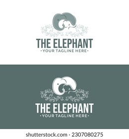 Minimal Stylized the elephant logo