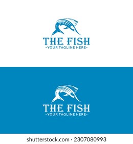 Minimal Stylized the fish logo