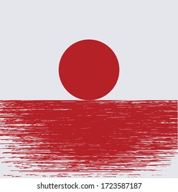 minimal sun, Abstract landscape, Minimalist landscape design