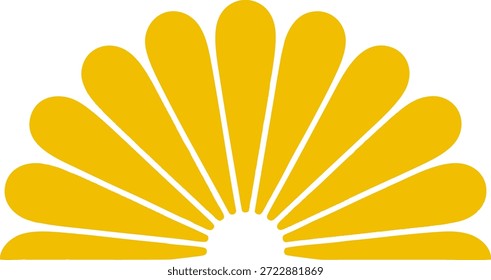 Ícone De Raios De Sol Mínimos Verão Brilhante Ilustração De Vetor De Sol