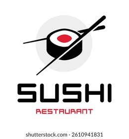 A minimal sushi logo design