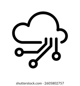 A minimal symbol representing a subject cloud