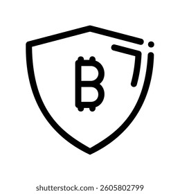 A minimal symbol representing a subject cryptocurrency