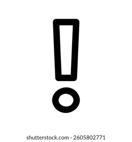 A minimal symbol representing a subject exclamation point
