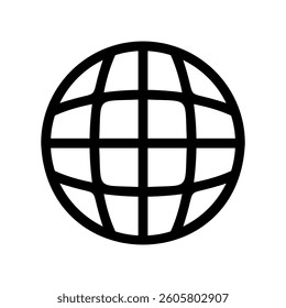 A minimal symbol representing a subject Internet