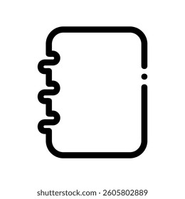 A minimal symbol representing a subject notebook