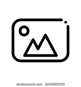 A minimal symbol representing a subject picture