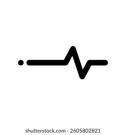 A minimal symbol representing a subject pulse
