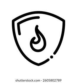 A minimal symbol representing a subject shield