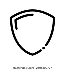 A minimal symbol representing a subject shield