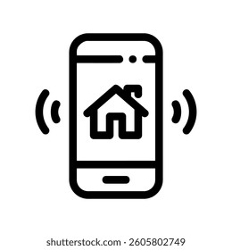 A minimal symbol representing a subject smartphone