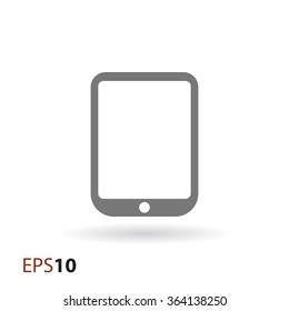 Minimal tablet icon for web and mobile