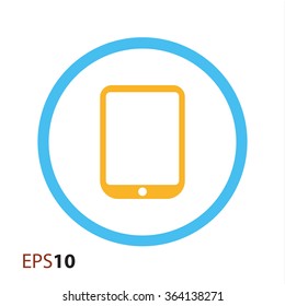 Minimal tablet icon for web and mobile