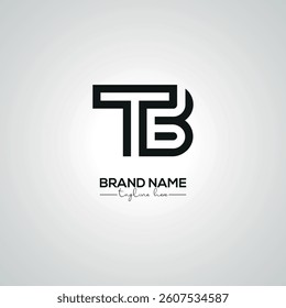 Minimal TB BT Lettermark Logo Design for Corporate Branding.