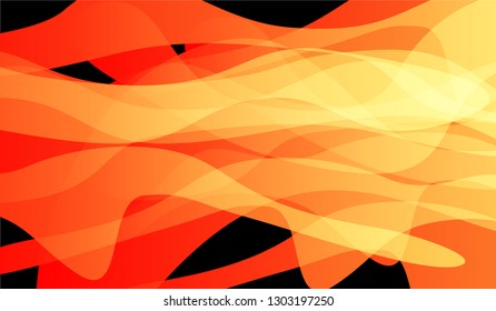 Minimal Tech Background. Bright Neon Futuristic Design for Wallpaper, Banner, Placard. Gradient Shapes on Black Background.