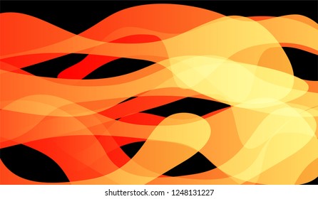 Minimal Tech Background. Colorful Neon Futuristic Design for Print, Cover, Poster. Gradient Shapes on Black Background.