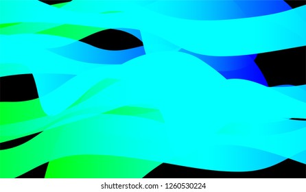 Minimal Tech Background. Colorful Neon Futuristic Design for Card, Cover, Poster. Gradient Shapes on Black Background.