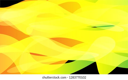 Minimal Tech Background. Colorful Neon Futuristic Design for Print, Brochure, Poster. Gradient Shapes on Black Background.