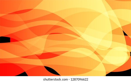 Minimal Tech Background. Colorful Neon Trendy Design for Wallpaper, Banner, Placard. Gradient Shapes on Black Background.