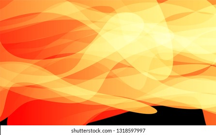 Minimal Tech Background. Colorful Neon Dynamic Design for Card, Banner, Placard. Gradient Shapes on Black Background.