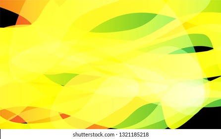 Minimal Tech Background. Colorful Neon Futuristic Design for Wallpaper, Brochure, Placard. Gradient Shapes on Black Background.