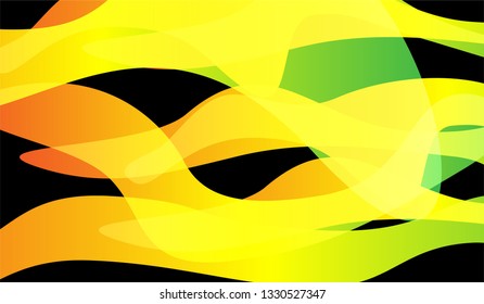 Minimal Tech Background. Colorful Neon Modern Design for Print, Brochure, Poster. Gradient Shapes on Black Background.