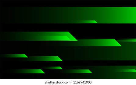 Minimal Tech Background. Gradient Shapes on Black Background. Colorful Dynamic Design for Wallpaper, Banner, Placard.