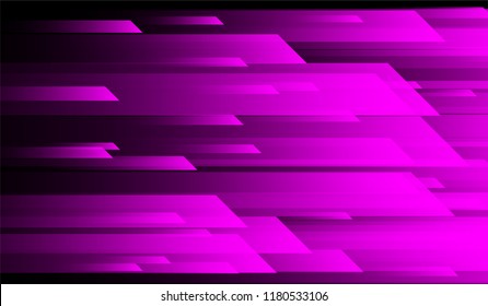 Minimal Tech Background. Gradient Shapes on Black Background. Colorful Futuristic Design for Card, Cover, Poster.