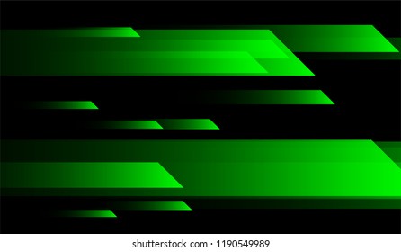 Minimal Tech Background. Gradient Shapes on Black Background. Bright Modern Design for Card, Banner, Placard.