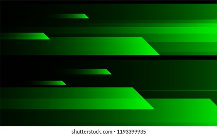 Minimal Tech Background. Gradient Shapes on Black Background. Bright Futuristic Design for Wallpaper, Banner, Placard.