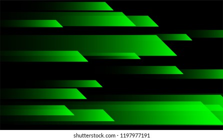 Minimal Tech Background. Gradient Shapes on Black Background. Colorful Futuristic Design for Wallpaper, Brochure, Placard.