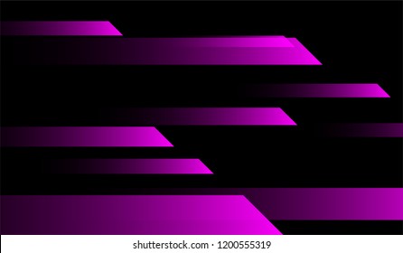 Minimal Tech Background. Gradient Shapes on Black Background. Colorful Futuristic Design for Wallpaper, Banner, Placard.
