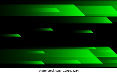 Minimal Tech Background. Gradient Shapes on Black Background. Bright Futuristic Design for Card, Banner, Placard.