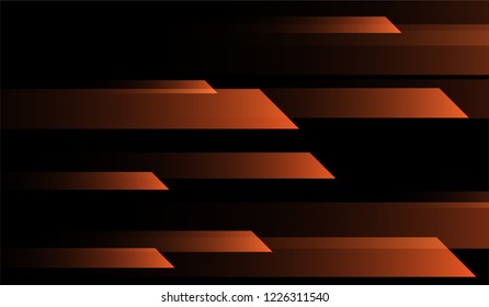 Minimal Tech Background. Gradient Shapes on Black Background. Colorful Trendy Design for Print, Brochure, Placard.