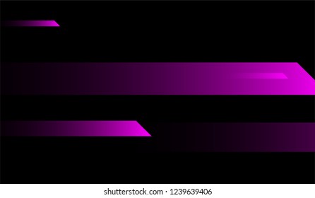Minimal Tech Background. Gradient Shapes on Black Background. Colorful Modern Design for Print, Brochure, Poster.