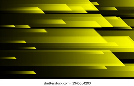 Minimal Tech Background. Gradient Shapes on Black Background. Bright Futuristic Design for Print, Cover, Poster.