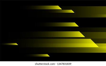 Minimal Tech Background. Gradient Shapes on Black Background. Colorful Trendy Design for Wallpaper, Banner, Placard.