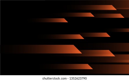 Minimal Tech Background. Gradient Shapes on Black Background. Bright Trendy Design for Card, Cover, Poster.