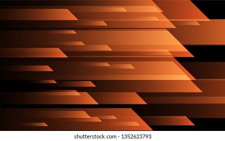Minimal Tech Background. Gradient Shapes on Black Background. Bright Dynamic Design for Print, Brochure, Placard.