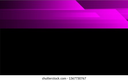 Minimal Tech Background. Gradient Shapes on Black Background. Colorful Futuristic Design for Wallpaper, Brochure, Placard.
