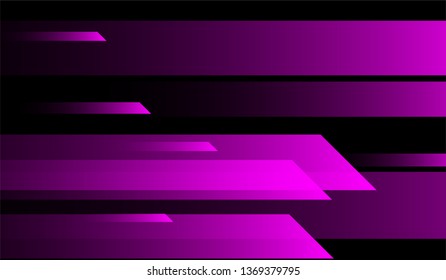 Minimal Tech Background. Gradient Shapes on Black Background. Bright Dynamic Design for Card, Cover, Banner.