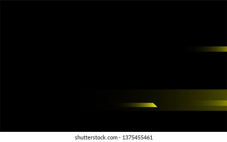 Minimal Tech Background. Gradient Shapes on Black Background. Bright Dynamic Design for Card, Banner, Placard.