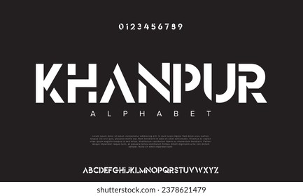 minimal tech font letter set. Luxury vector typeface for company. Modern gaming fonts logo design.